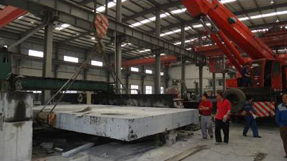 대형(52톤)원석 황삭 준비공정